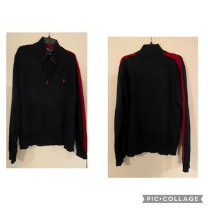 Polo Men’s sweater is a size Large